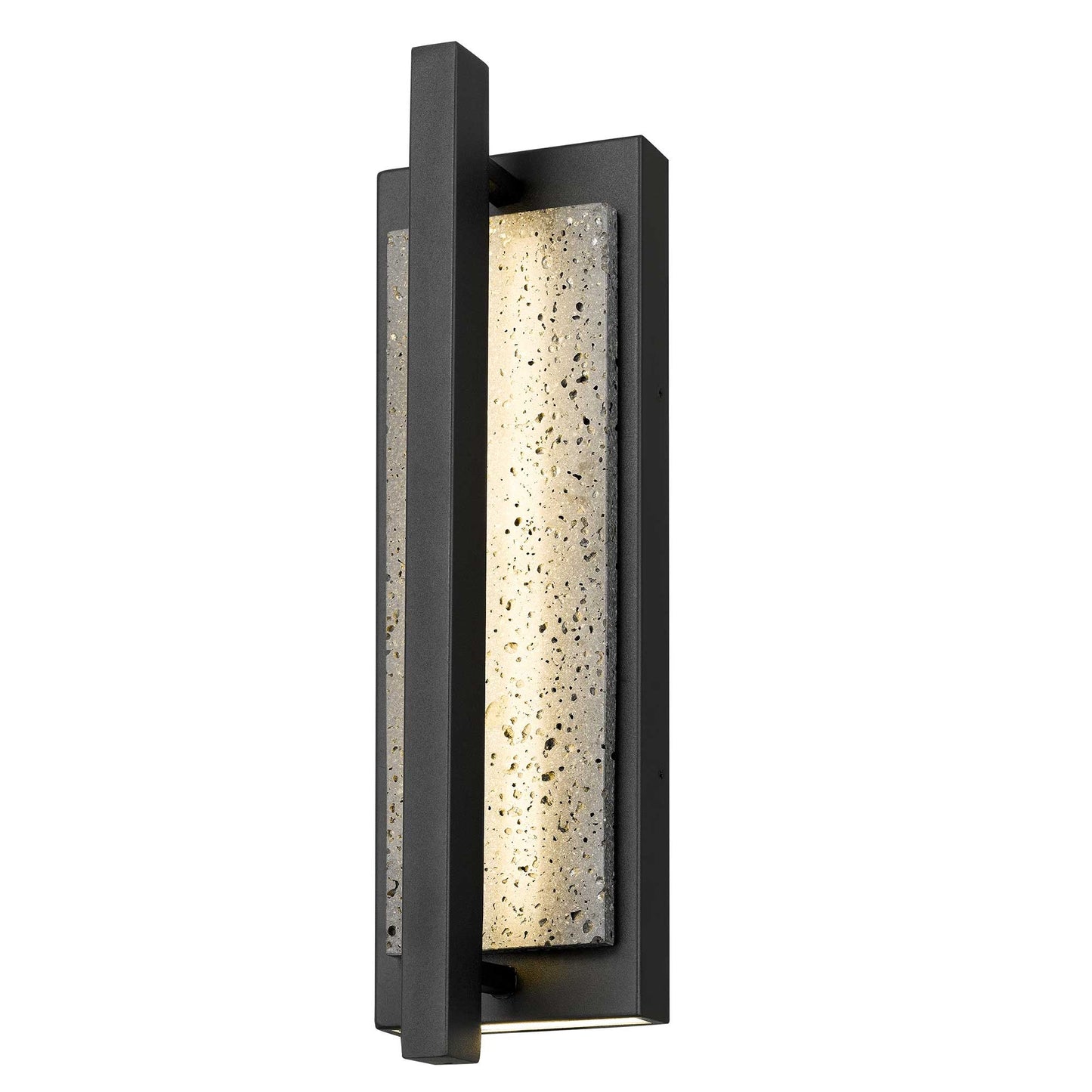 Alteck Dakota 16 inch sand black LED outdoor wall sconce