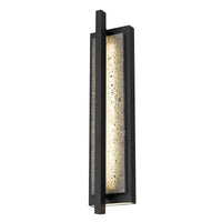 Alteck Dakota 24 inch sand black LED outdoor wall sconce