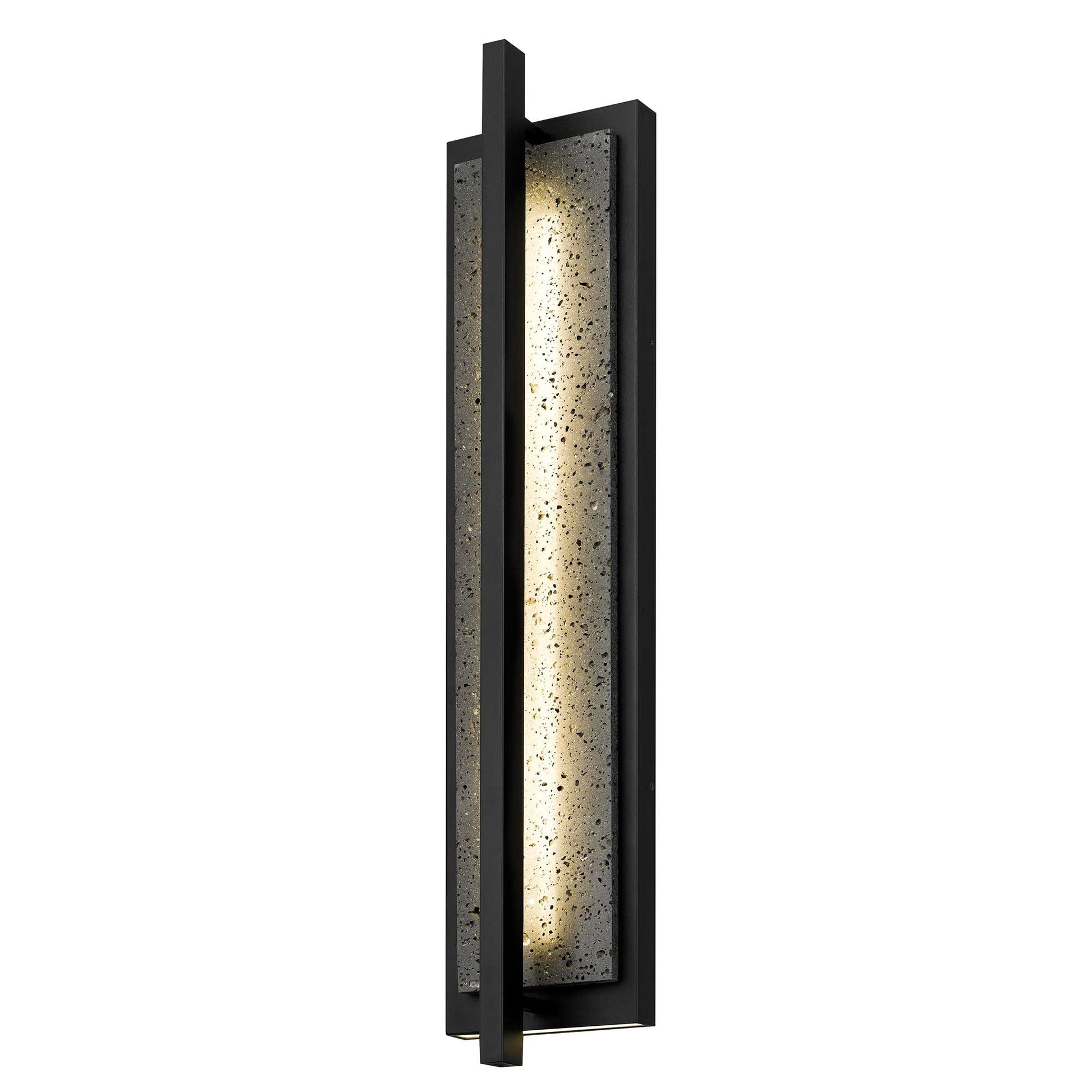Alteck Dakota 32 inch sand black LED outdoor wall sconce