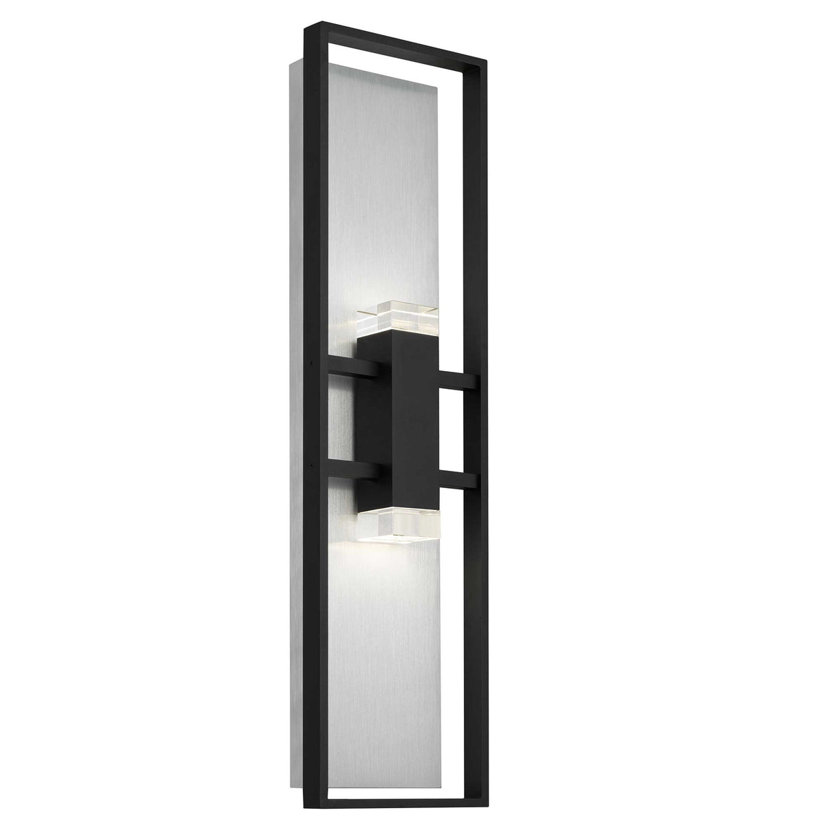 Alteck Mars 32 inch sand black LED outdoor wall sconce