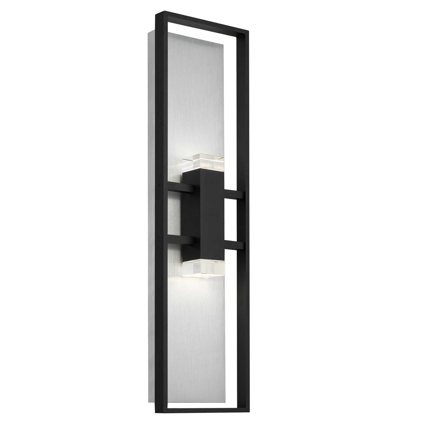 Alteck Mars 32 inch sand black LED outdoor wall sconce