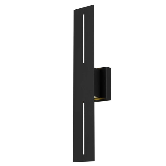 Alteck Slot 24 inch sand black LED outdoor wall sconce