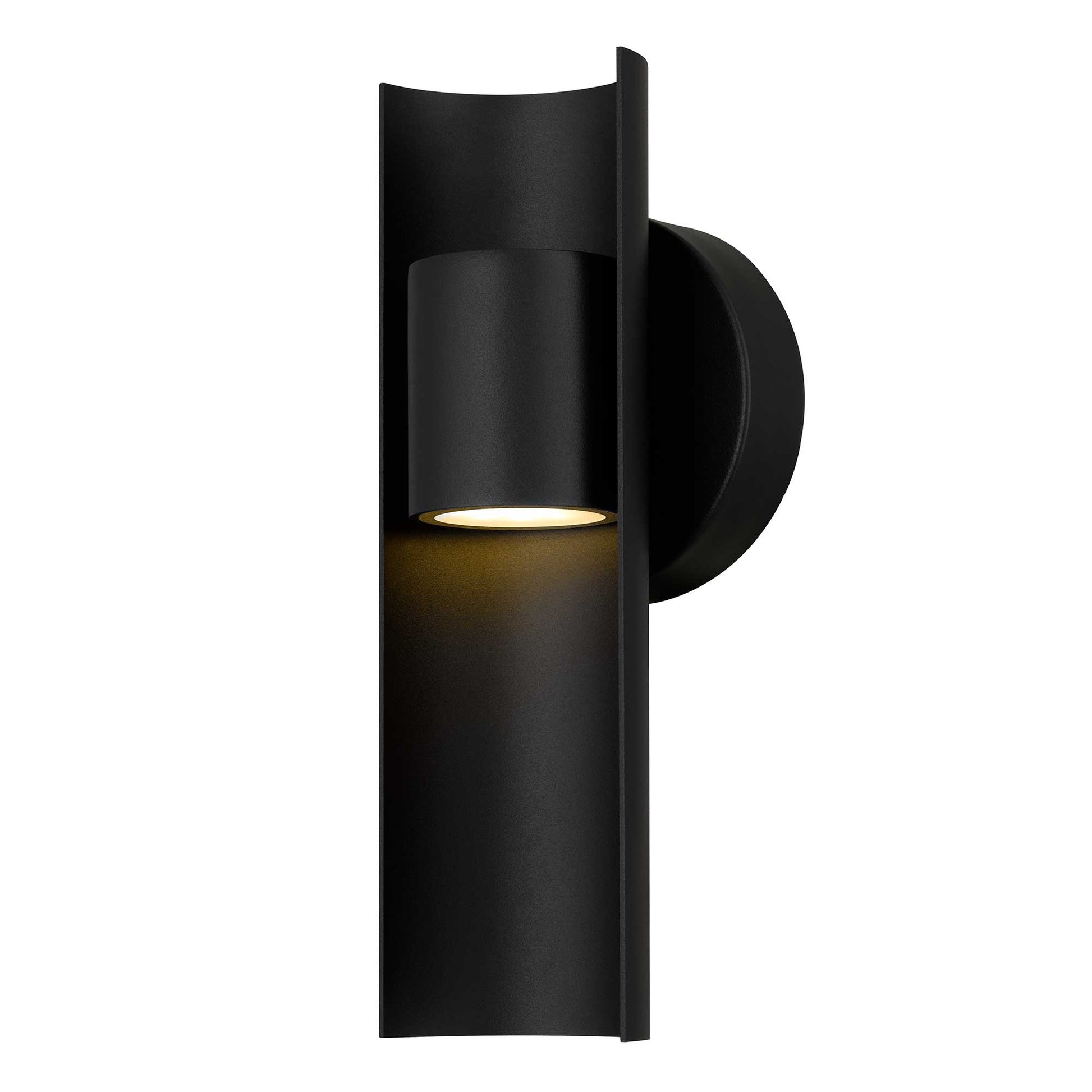 Alteck Hugo 11.5 inch sand black LED outdoor wall sconce