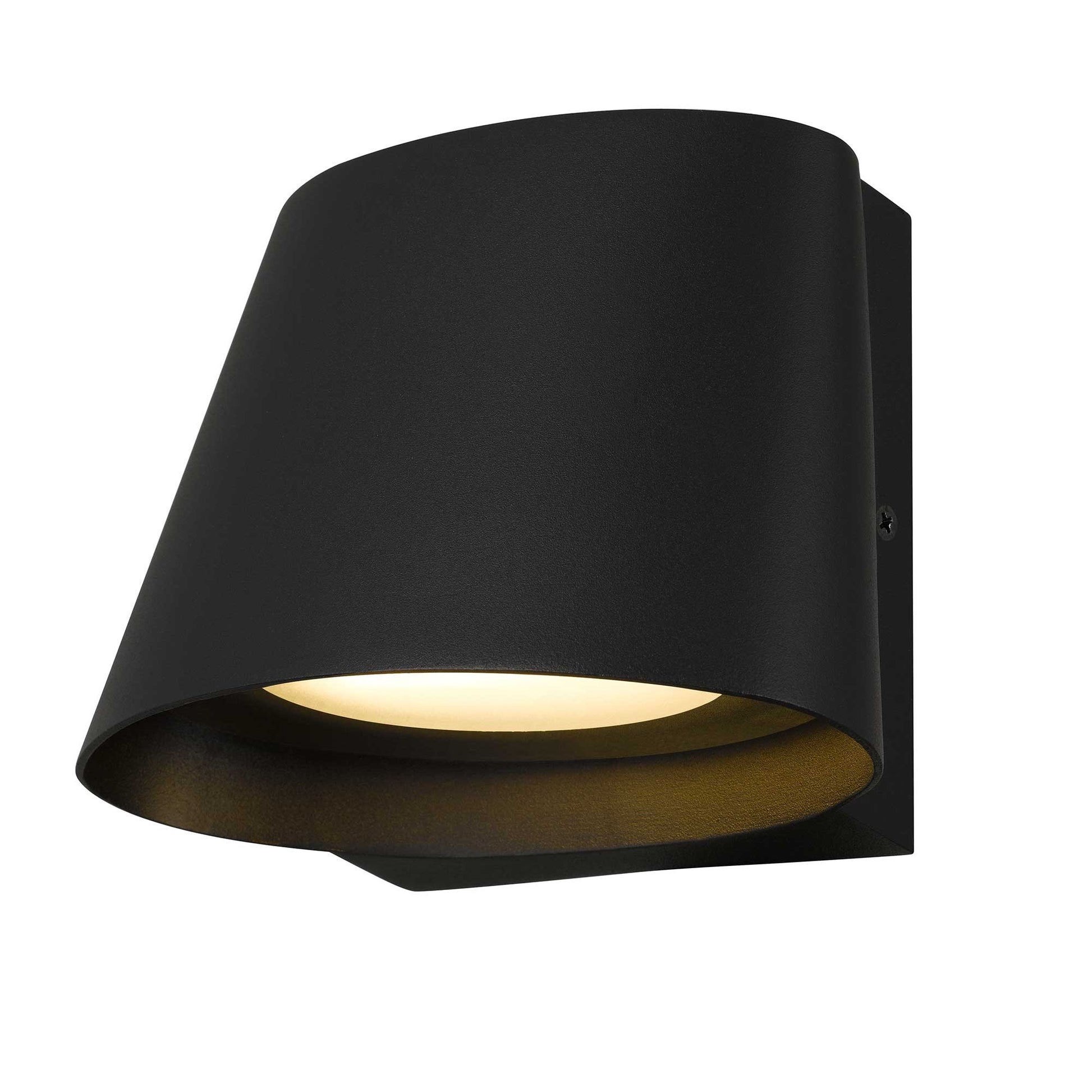 Alteck Grace 5 inch sand black LED outdoor wall sconce