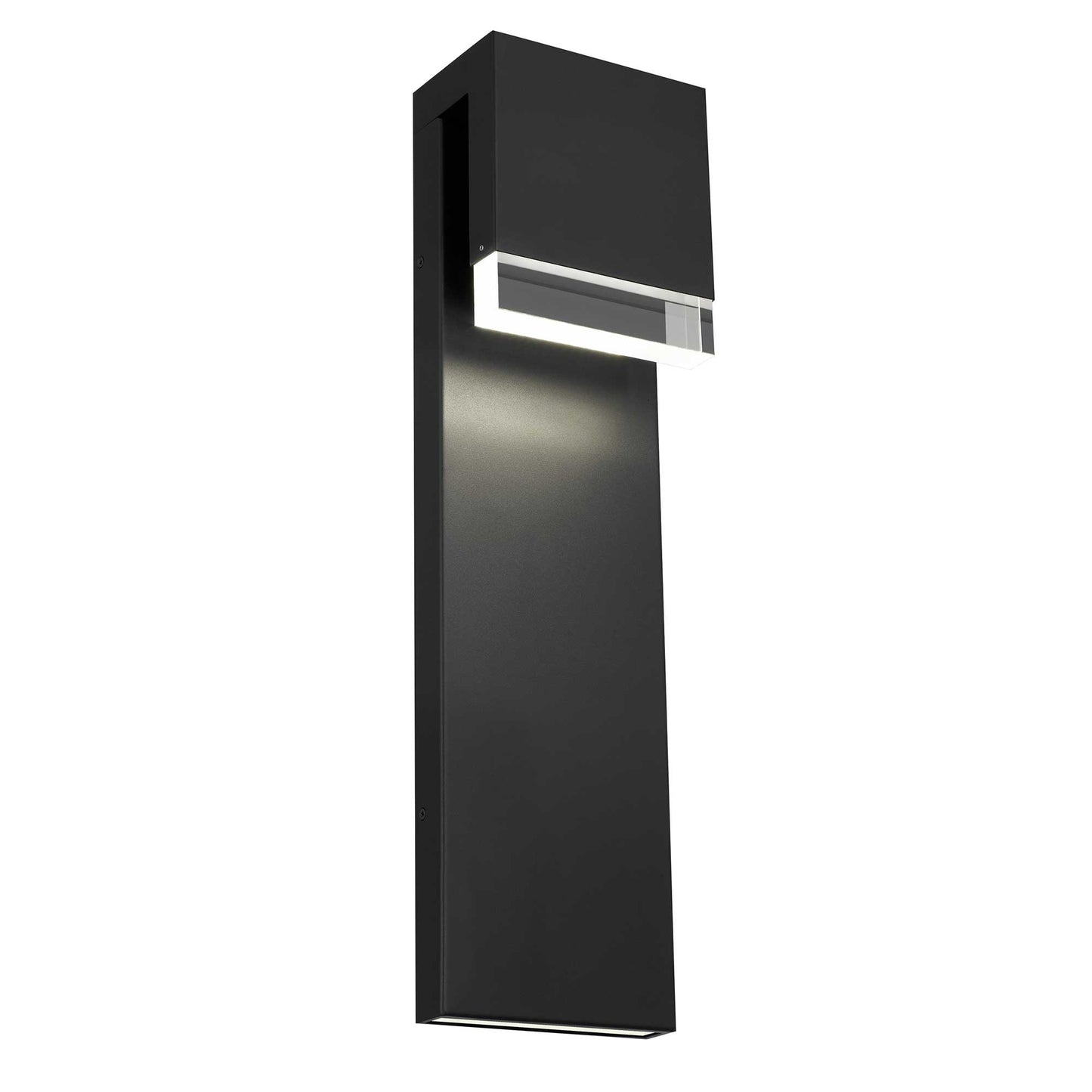 Alteck Lagos 24 inch sand black LED outdoor wall sconce