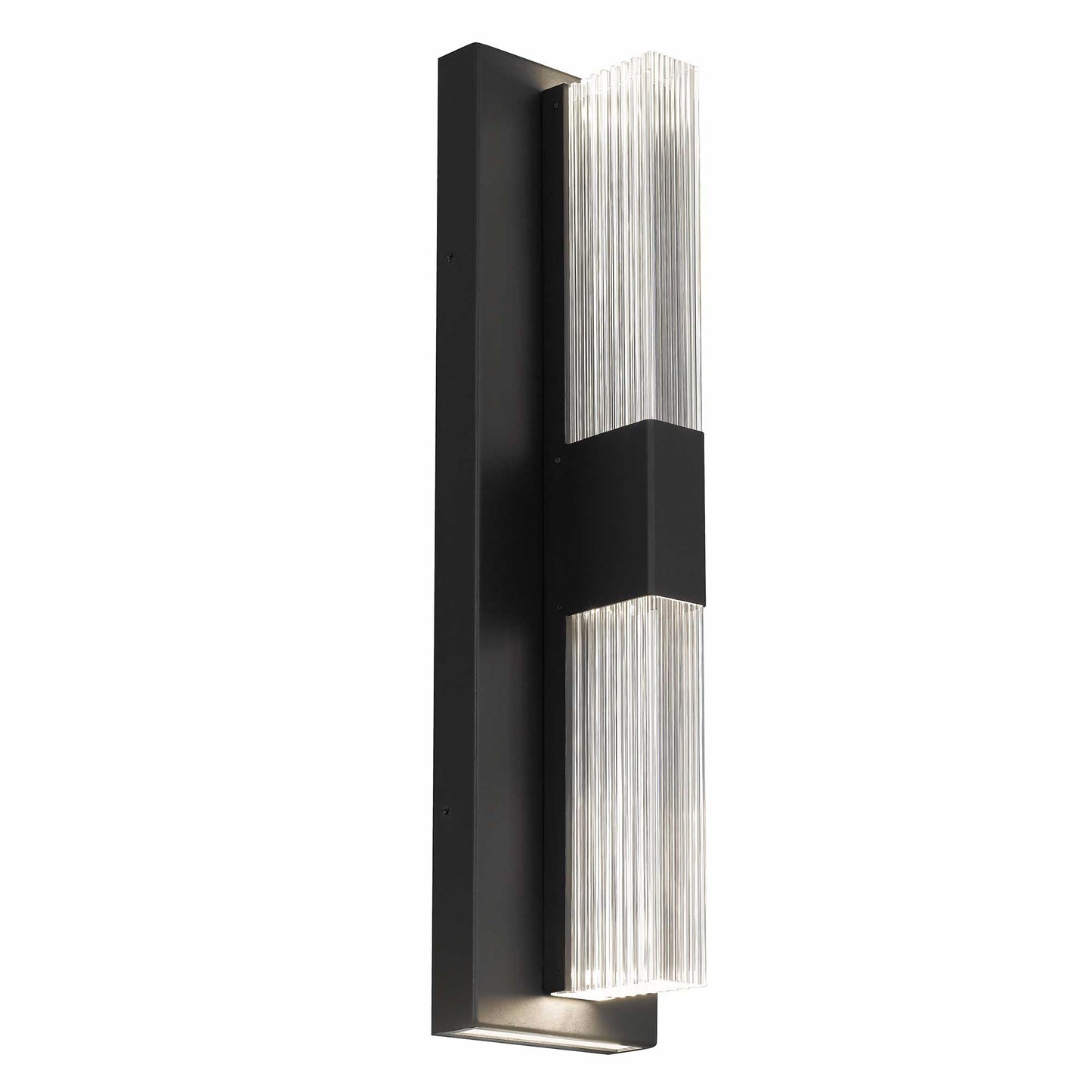 Alteck Arles 18 inch sand black LED outdoor wall sconce