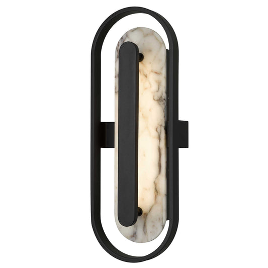 Alteck Roundabout 22 inch painted antique brass LED outdoor wall sconce