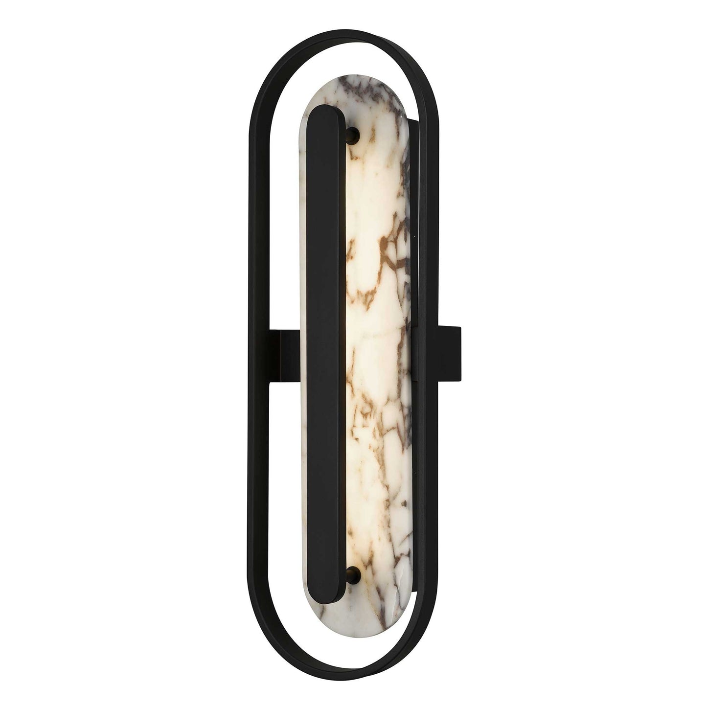 Alteck Roundabout 28 inch sand black LED outdoor wall sconce