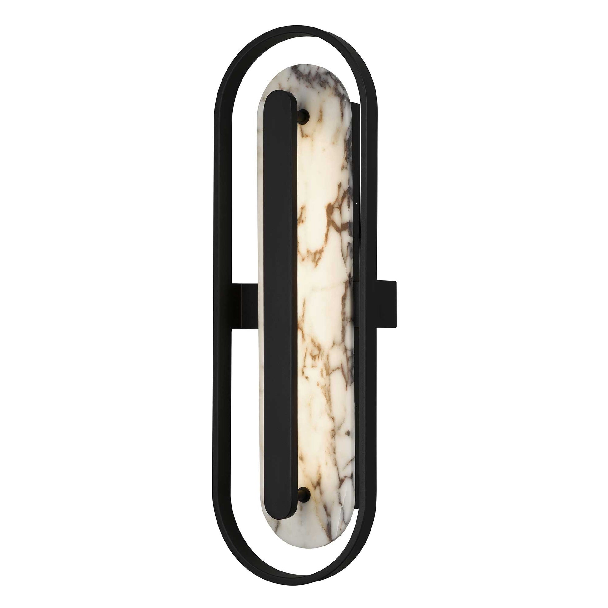 Alteck Roundabout 28 inch sand black LED outdoor wall sconce