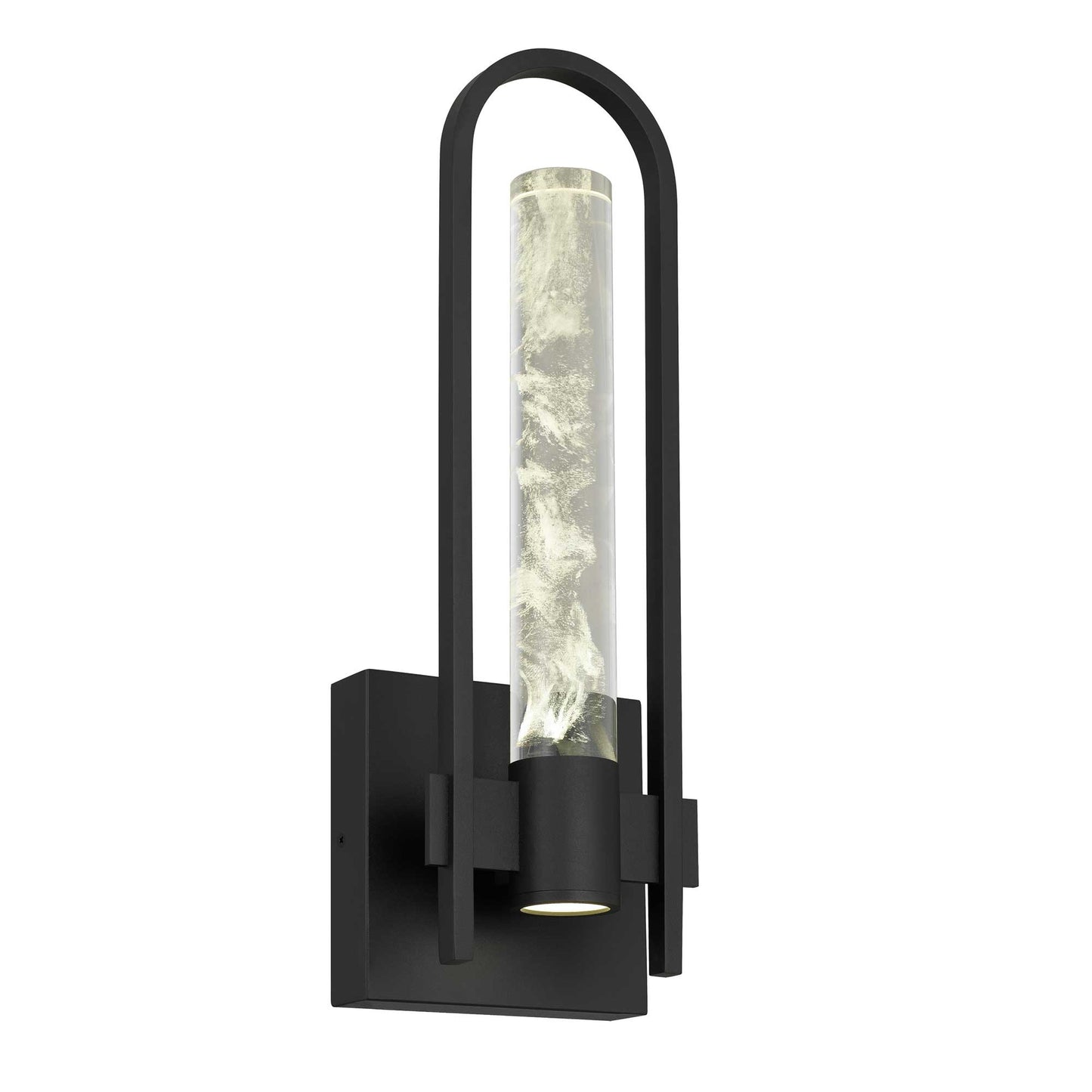 Alteck Arch 17.75 inch sand black LED outdoor wall sconce