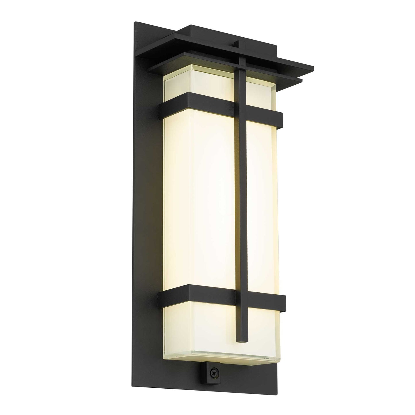 Alteck Frank 13.5 inch sand black LED outdoor wall sconce
