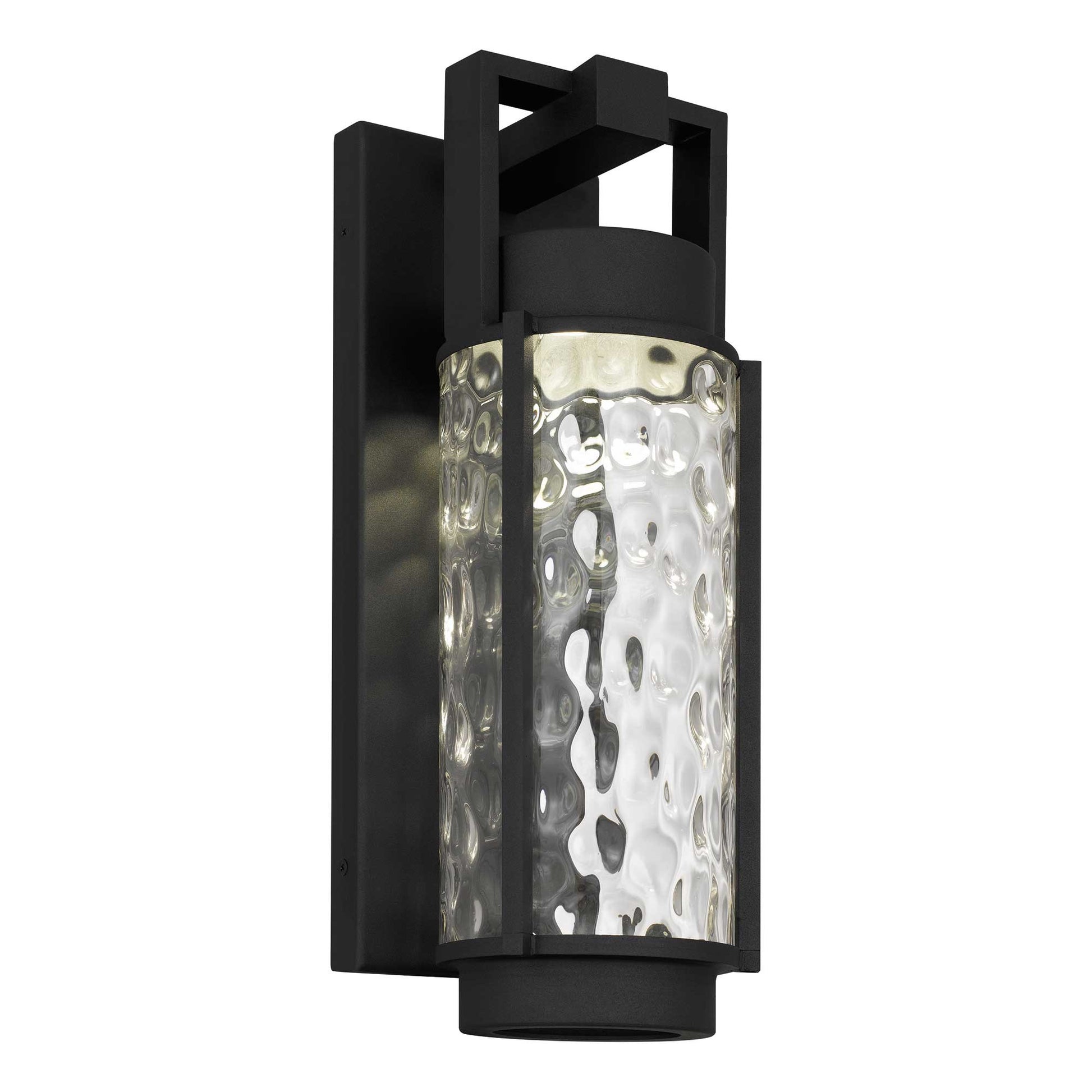 Alteck Winston 17 inch sand black LED outdoor wall sconce