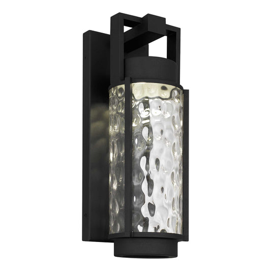 Alteck Winston 17 inch sand black LED outdoor wall sconce