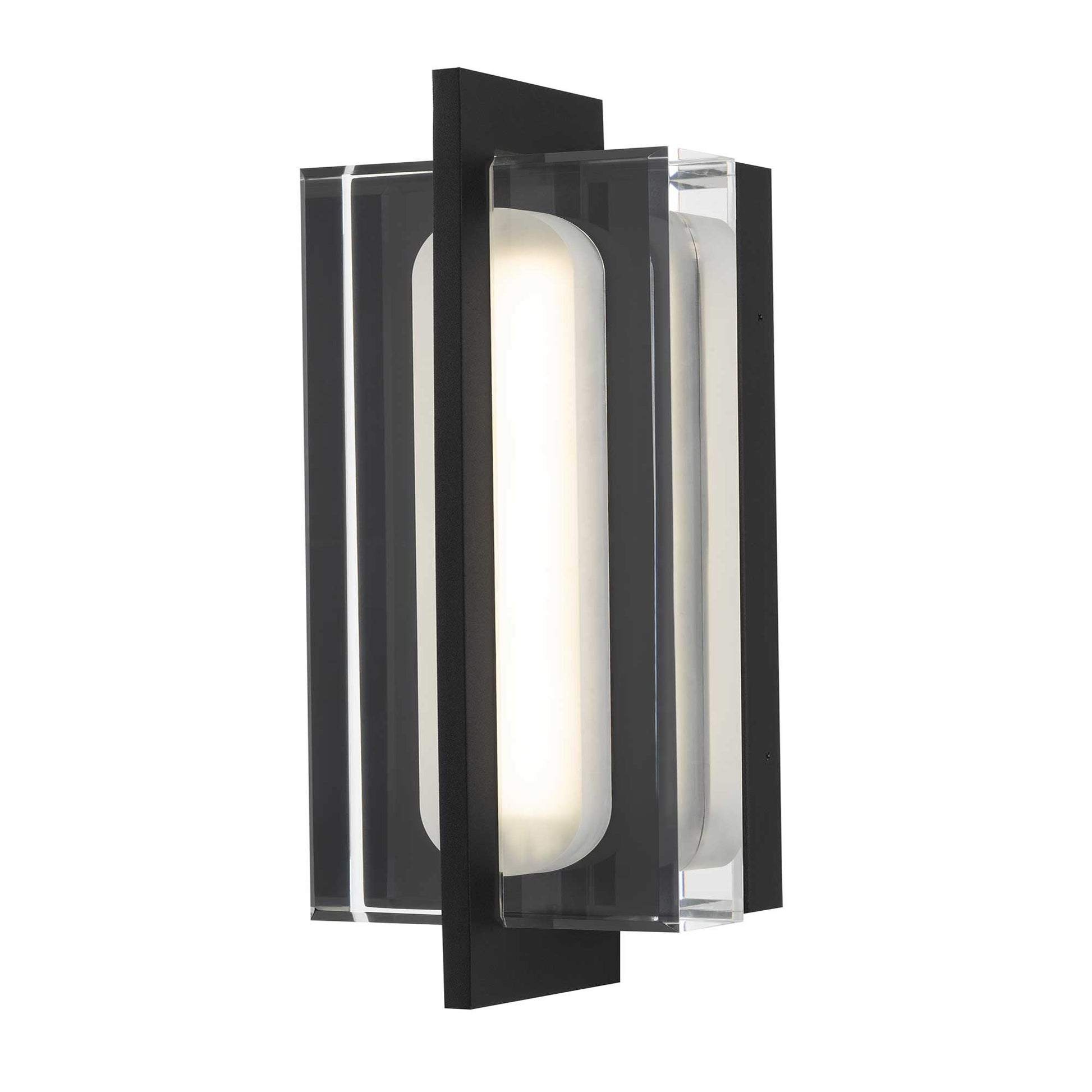 Alteck Avani 14.625 inch sand black LED outdoor wall sconce