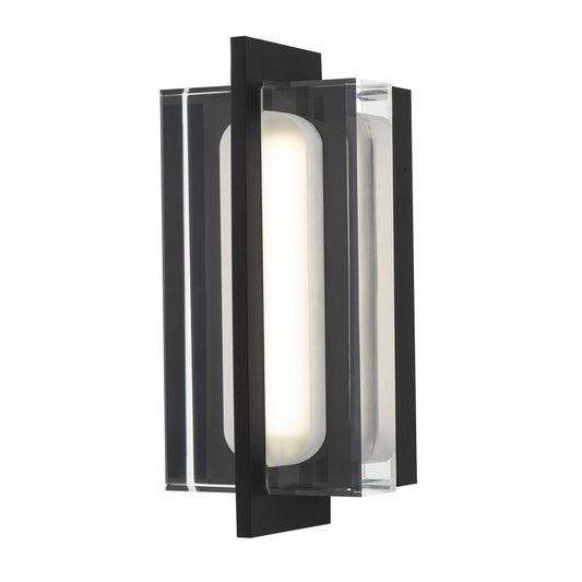 Alteck Avani 14.625 inch sand black LED outdoor wall sconce