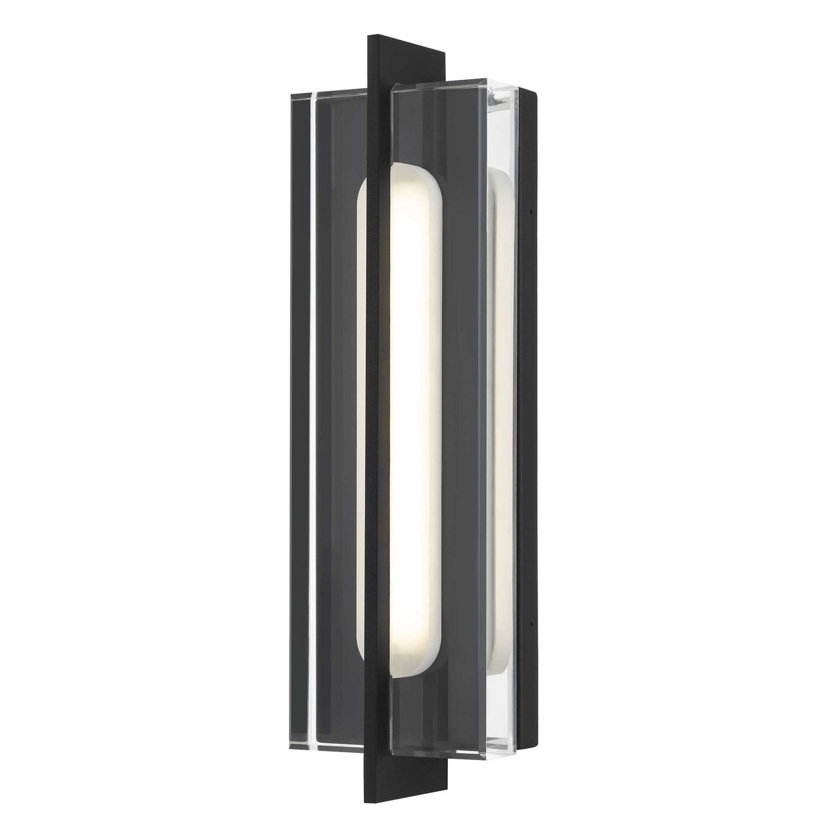 Alteck Avani 20 inch sand black LED outdoor wall sconce