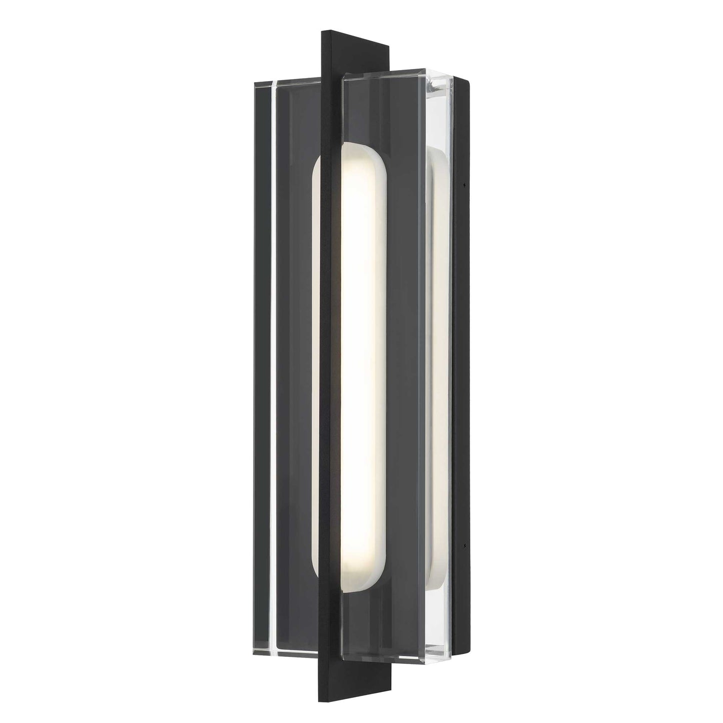 Alteck Avani 20 inch sand black LED outdoor wall sconce