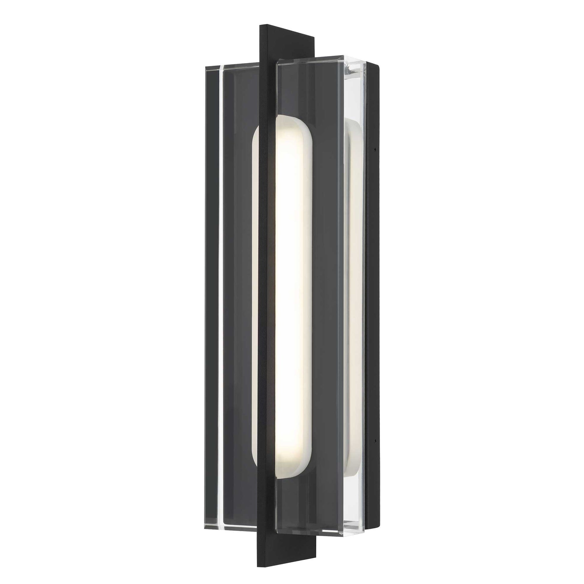 Alteck Avani 20 inch sand black LED outdoor wall sconce