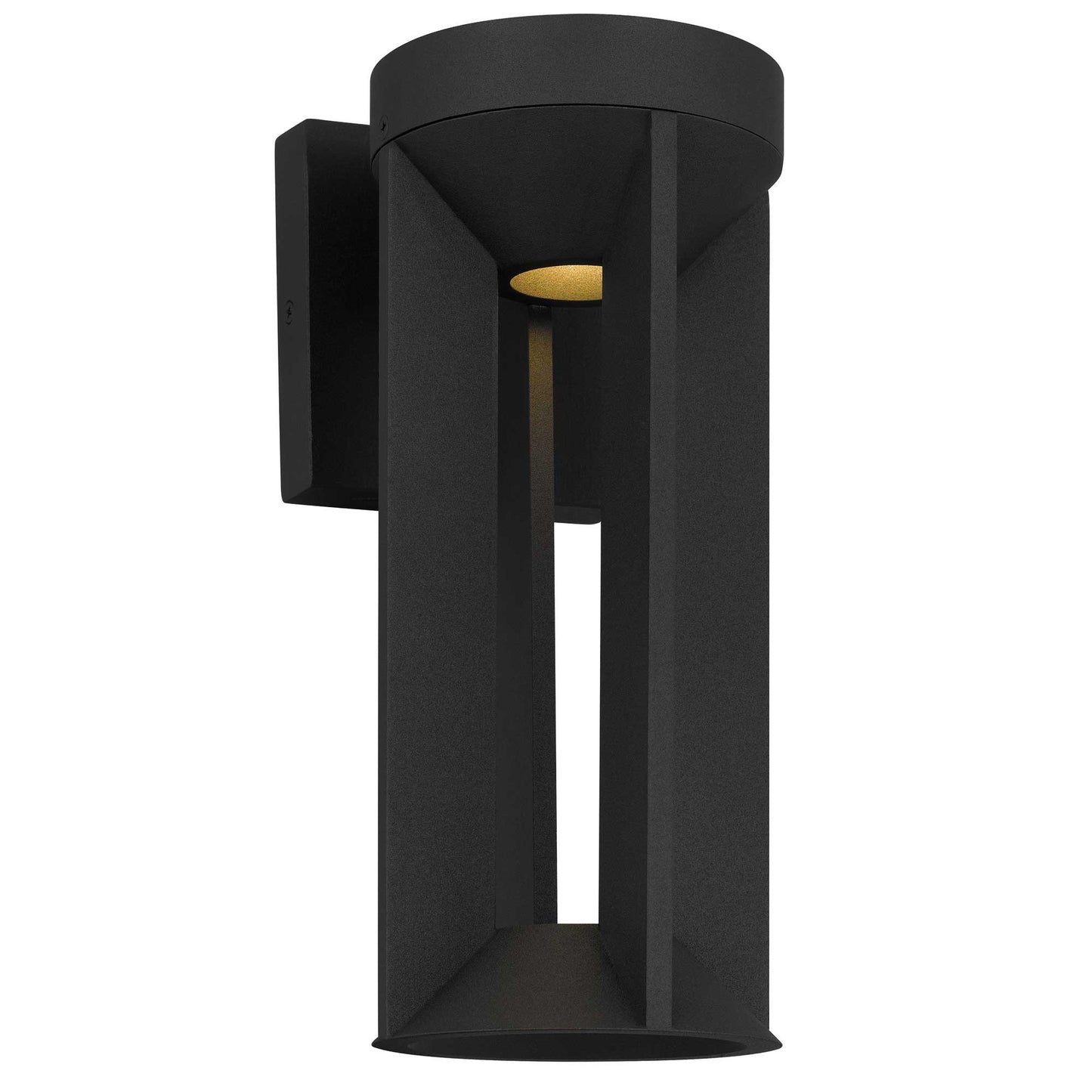 Alteck Aura 12.125 inch sand black LED outdoor wall sconce