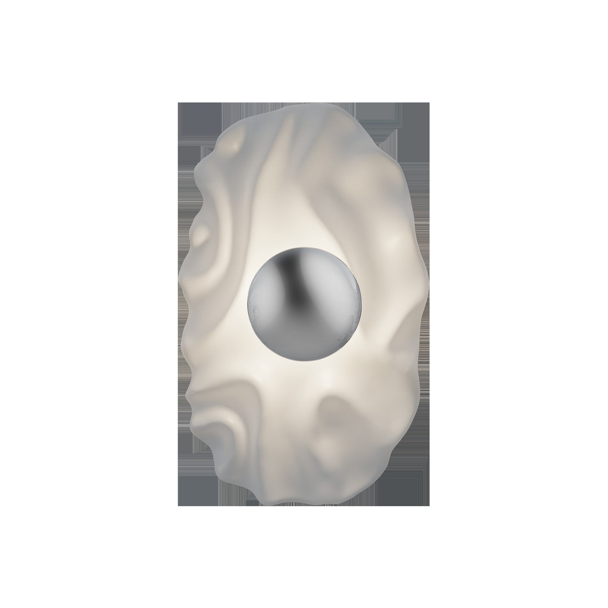 Alteck Blossom 16 inch white LED outdoor wall sconce
