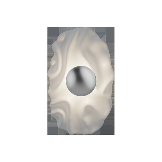 Alteck Blossom 16 inch white LED outdoor wall sconce