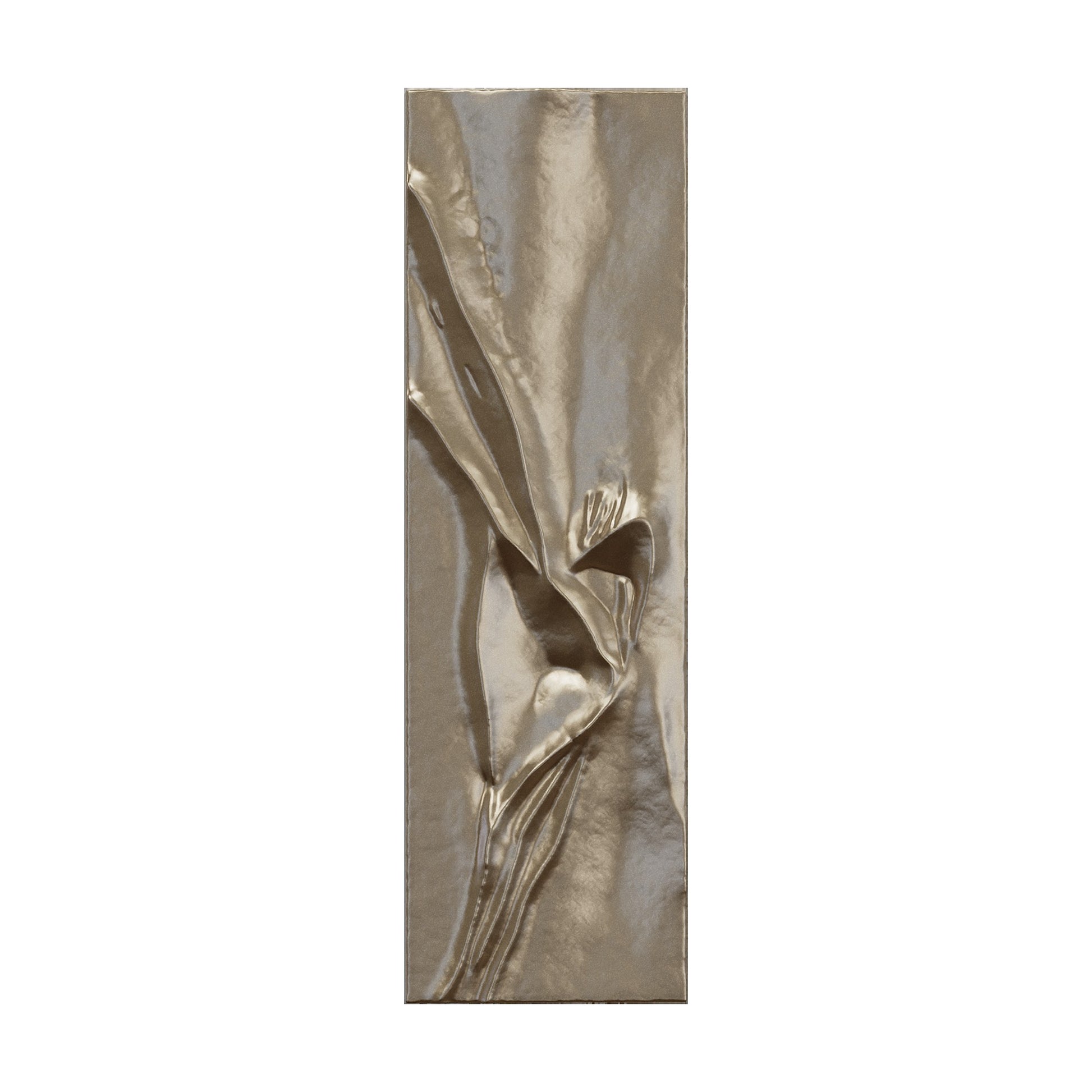 Alteck Chisel 26 inch painted washed brass LED outdoor wall sconce