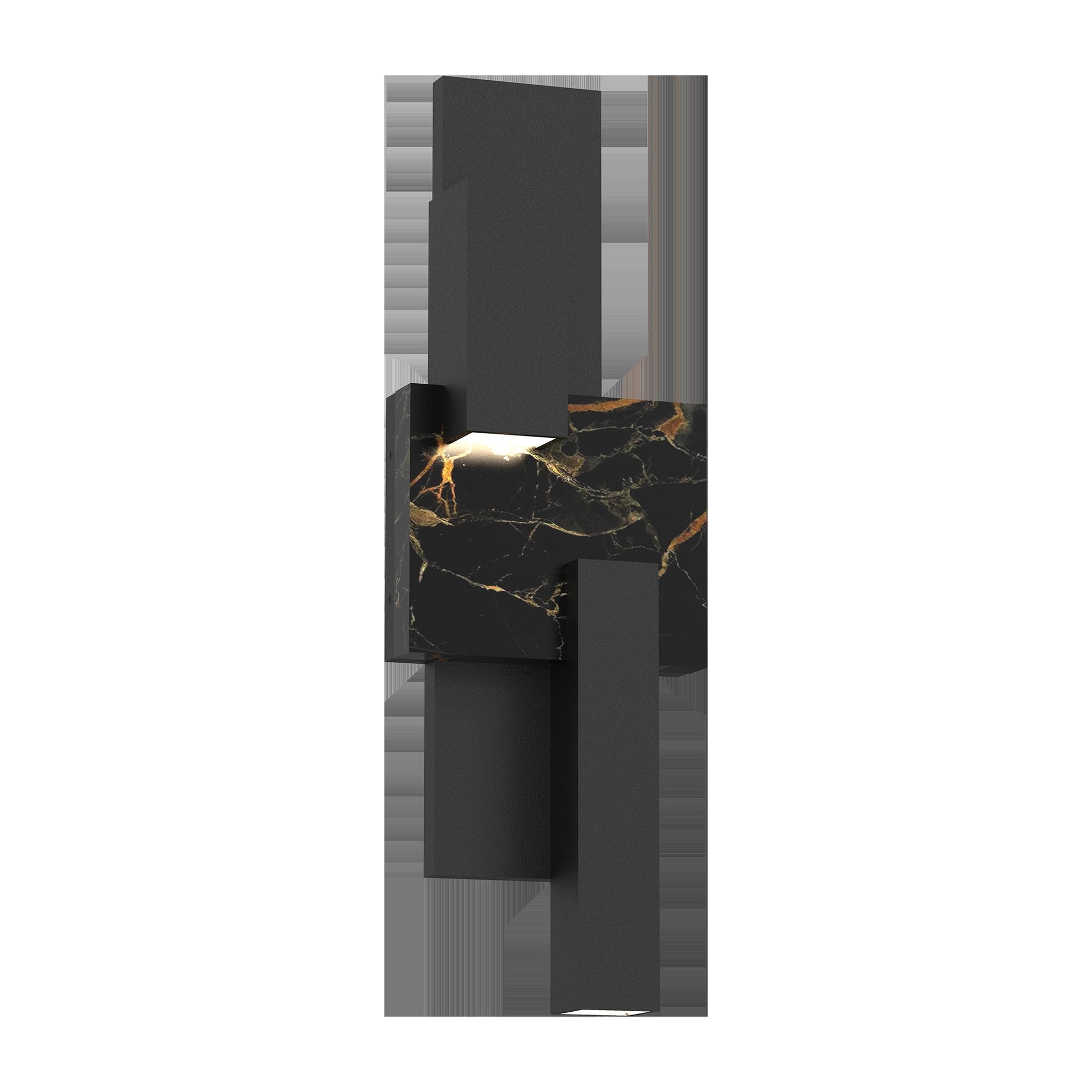 Alteck Lap 24 inch sand black LED outdoor wall sconce