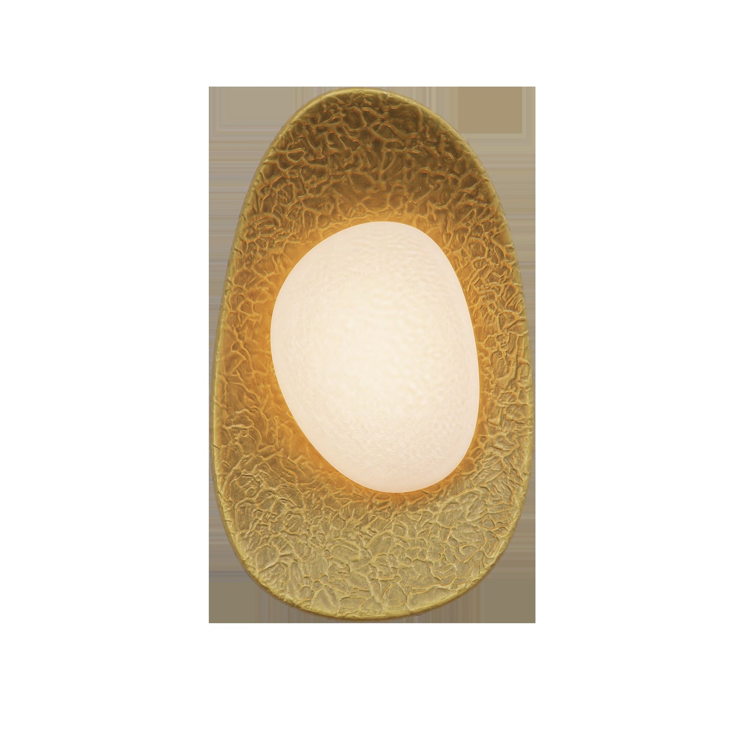 Alteck Organic 13.5 inch painted antique brass LED outdoor wall sconce