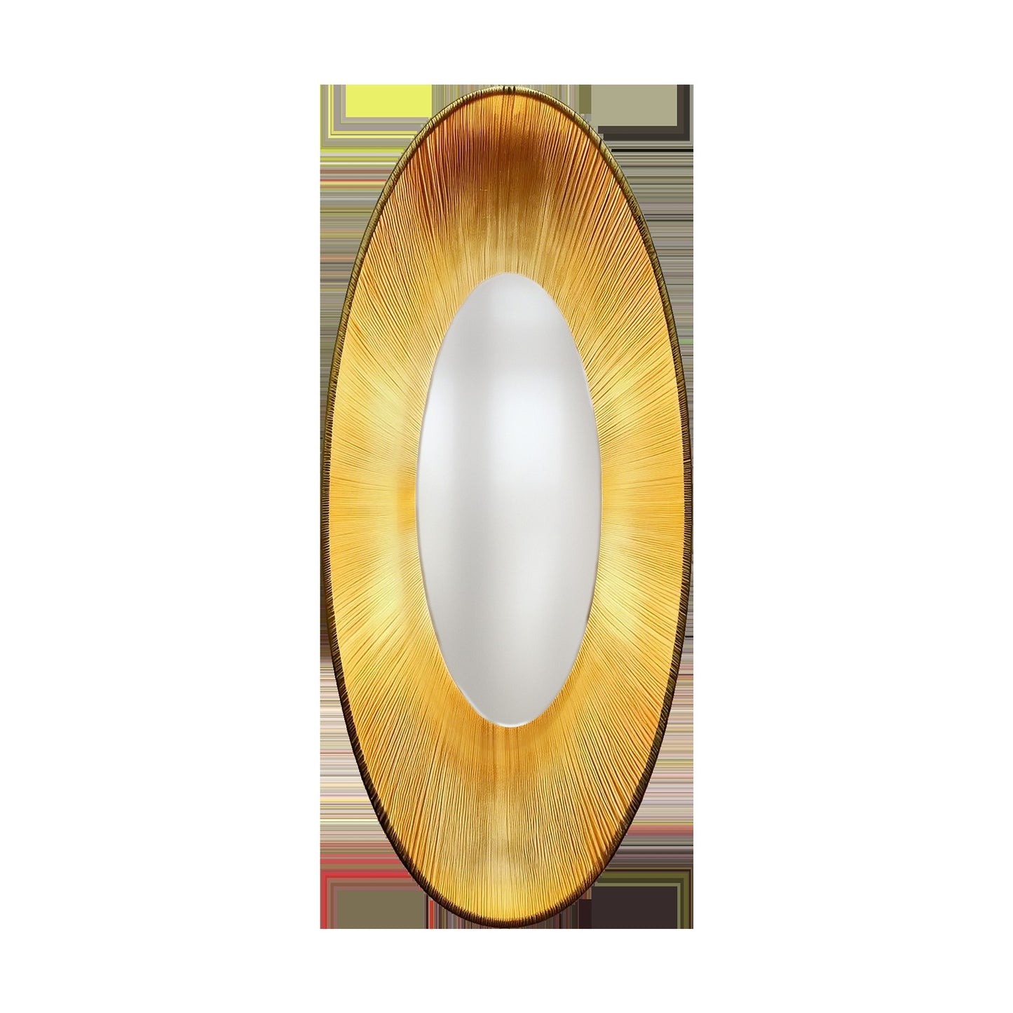 Alteck Oval 22 inch painted antique brass LED outdoor wall sconce