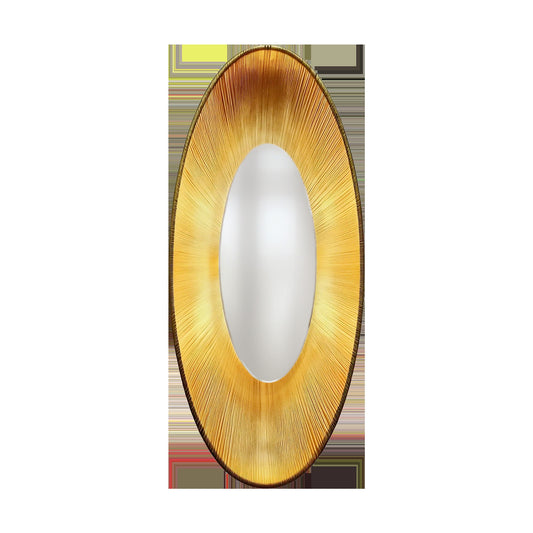 Alteck Oval 22 inch painted antique brass LED outdoor wall sconce