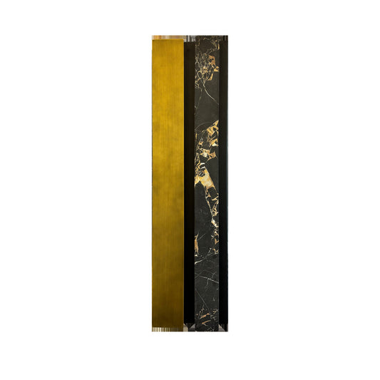 Alteck Paris 32 inch painted antique brass LED outdoor wall sconce