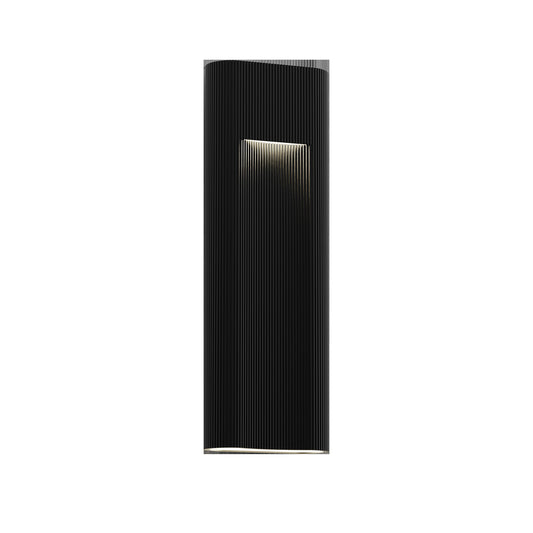 Alteck Wavey 21 inch sand black LED outdoor wall sconce