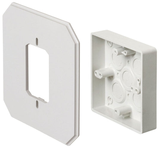 Arlington Industries 8081 6-1/2 in uv-rated plastic siding mounting kit