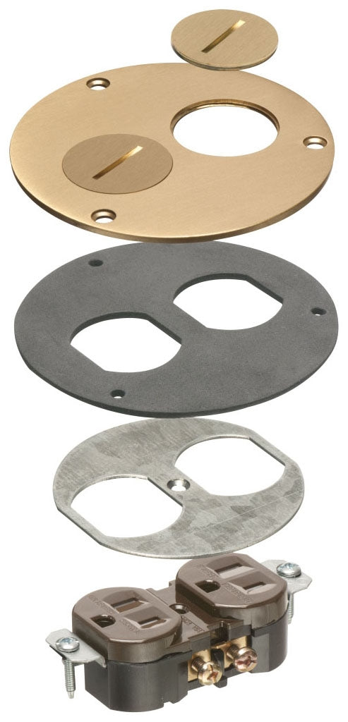 Arlington Industries FLB3520MBTK brass electrical box