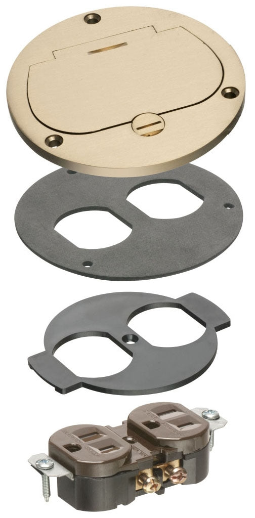 Arlington Industries FLB3531MBTK brass electrical box