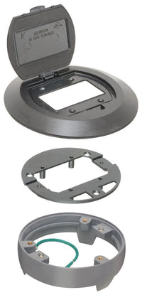 Arlington Industries FLBC4520BL black floor box