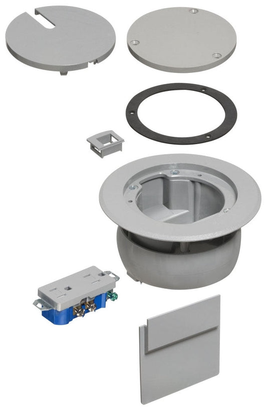 Arlington Industries FLBC4560DGY Floor Box