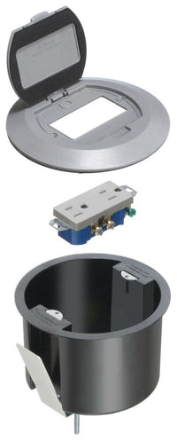 Arlington Industries FLBR6500GY gray floor box