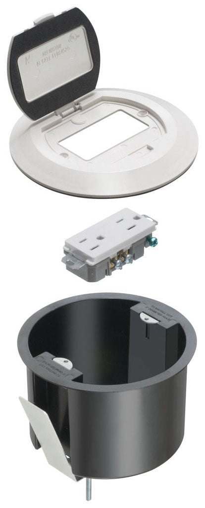 Arlington Industries FLBR6500W Floor Box
