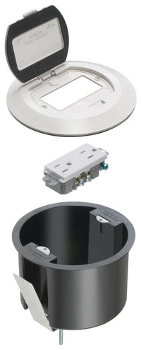Arlington Industries FLBR6500W white floor box