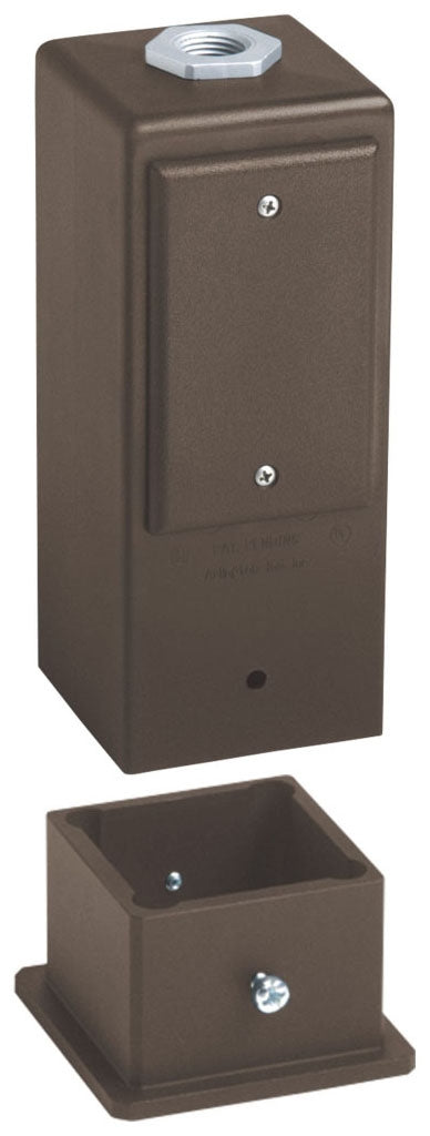 Arlington Industries GPD9BR brown garden post light support