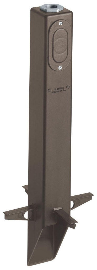 Arlington Industries GPL19BR bronze garden post light support
