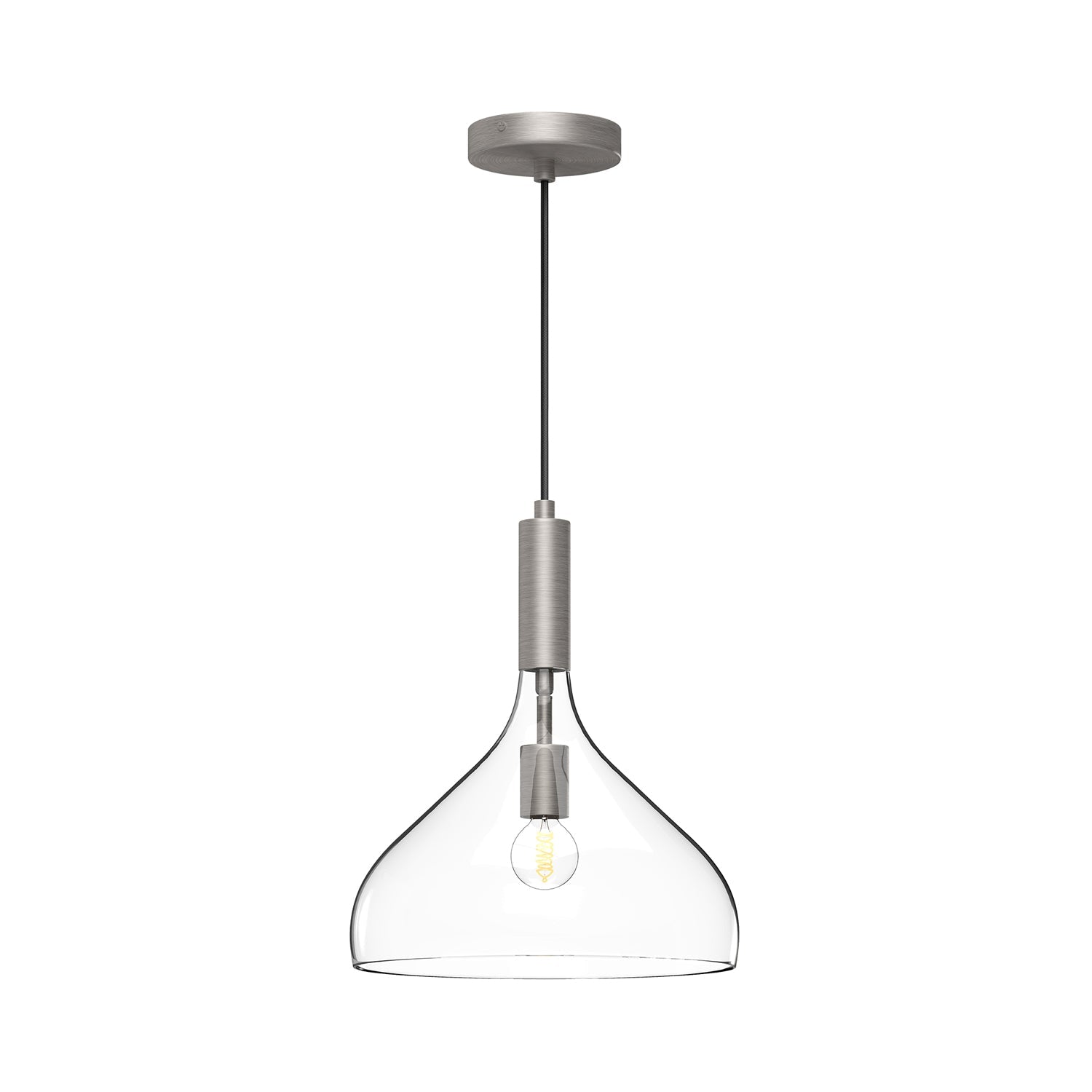 Alora Mood Belleview brushed nickel pendant PD532312BNCL