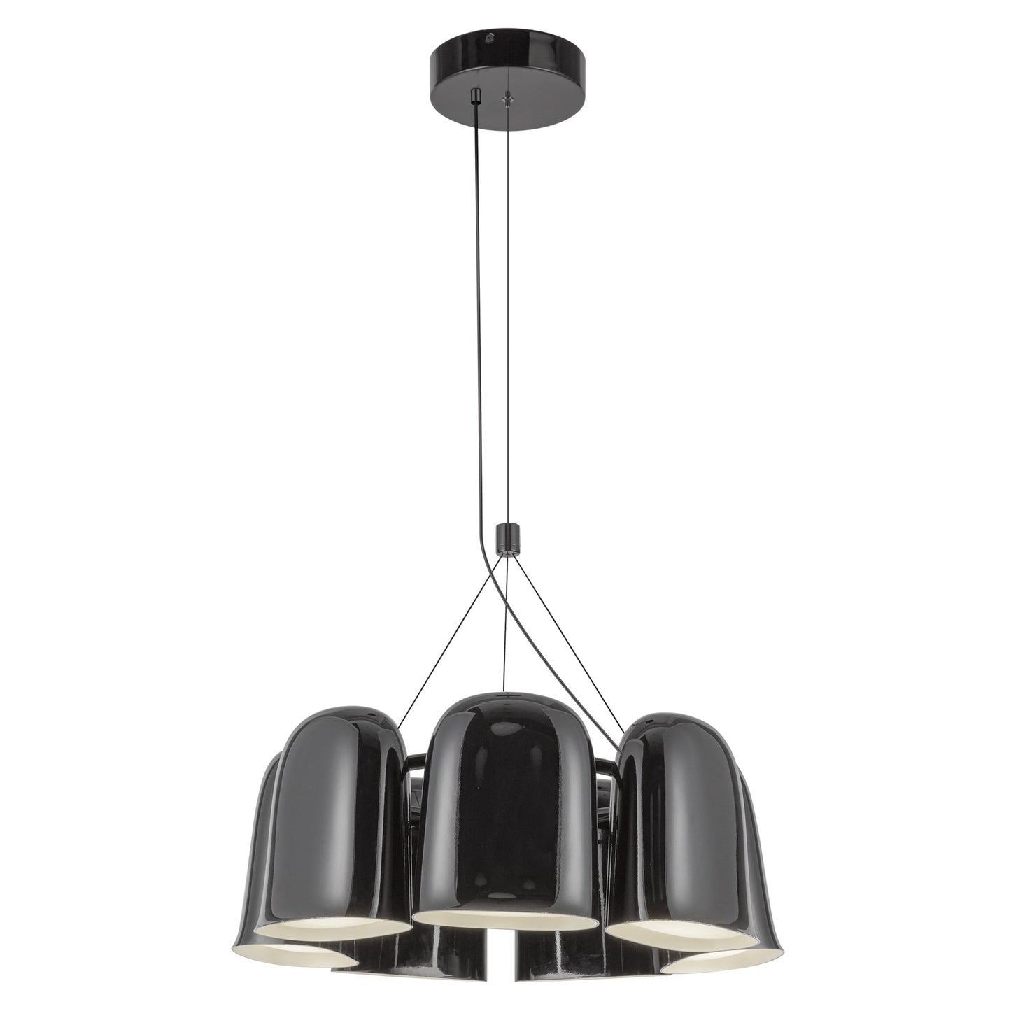 Kuzco Bell glossy black [universal voltage] chandelier CH21120-GBK-UNV