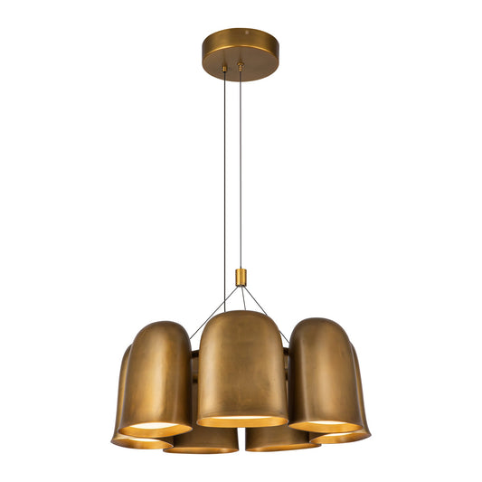 Kuzco Bell vintage brass [universal voltage] chandelier CH21120-VB-UNV