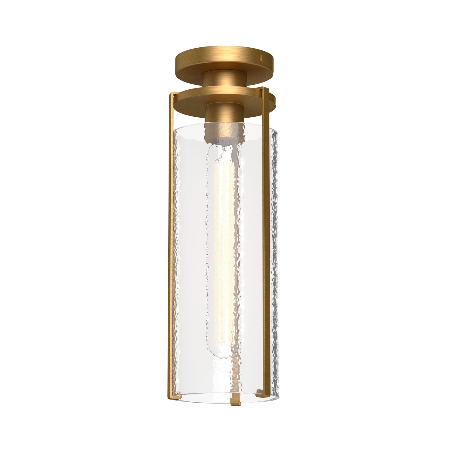 Alora Mood Belmont aged gold flush mount FM536005AGWC