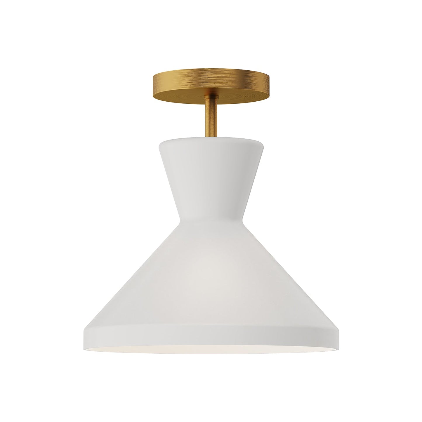 Alora Mood Betty aged gold semi-flush mount SF473710AGOP