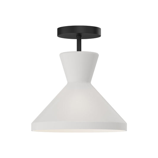 Alora Mood Betty matte black semi-flush mount SF473710MBOP