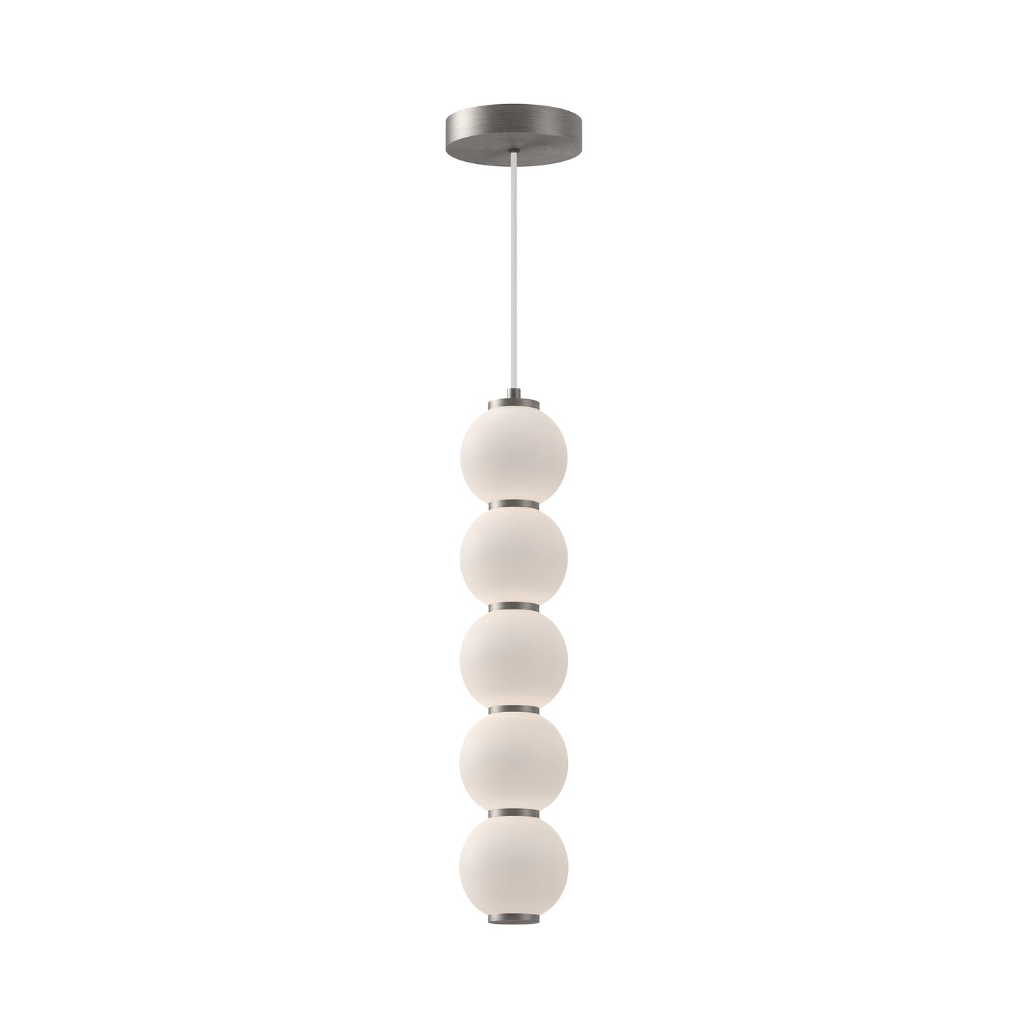 Alora Mood Bijou brushed nickel pendant PD531515BNOP