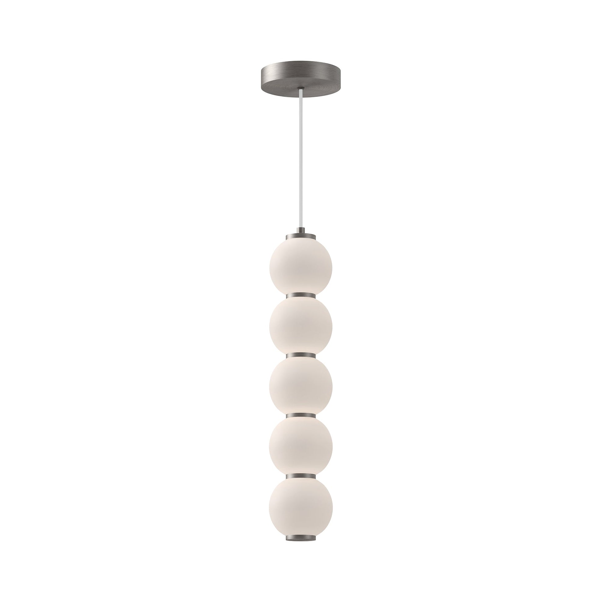 Alora Mood Bijou brushed nickel pendant PD531515BNOP